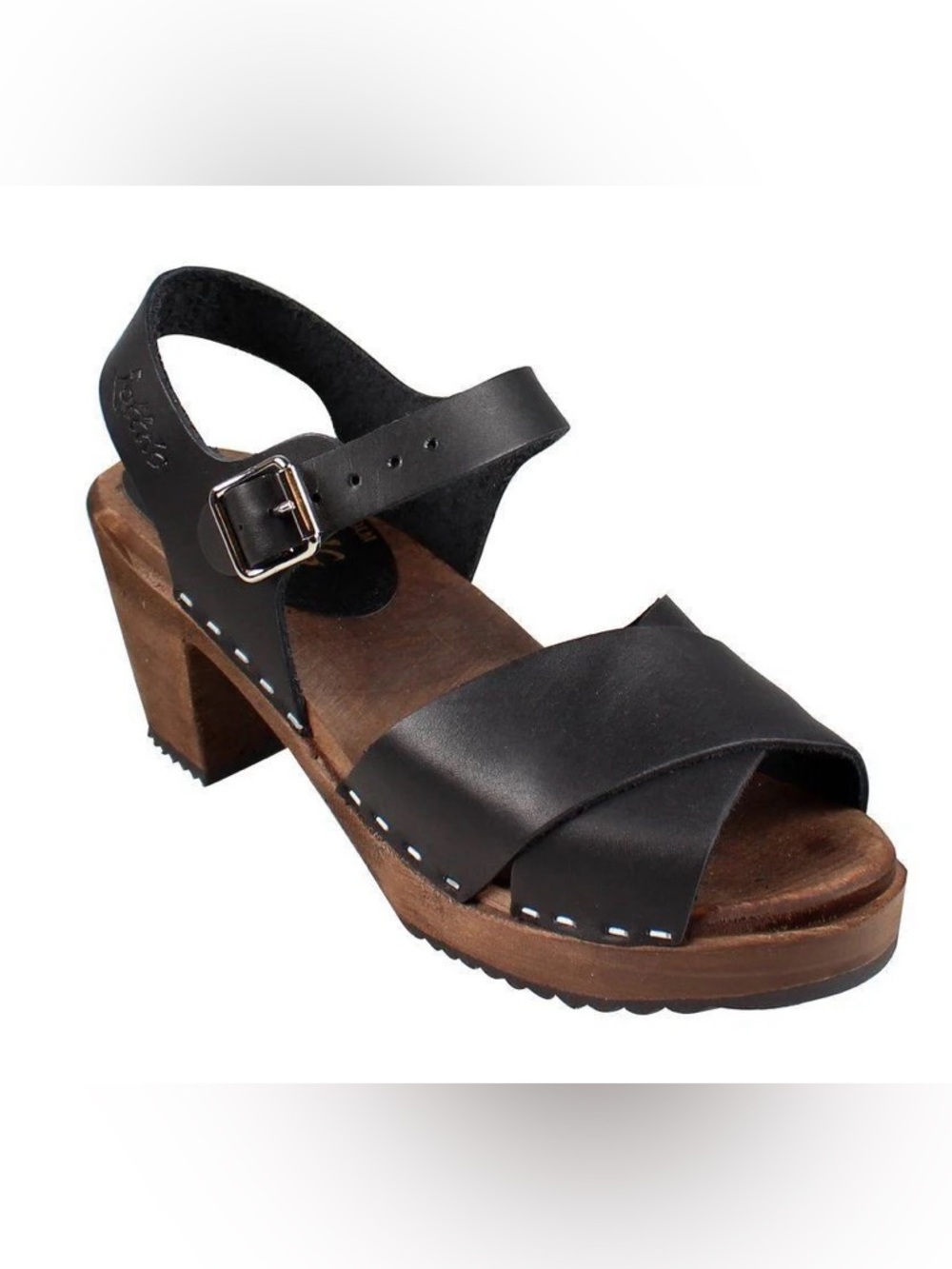 Lotta from Stockholm leather platform peep toe sandals